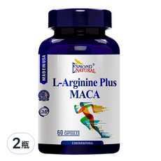 ESMOND NATURAL 愛司盟 左旋精胺酸馬卡膠囊 60顆 活力充沛 增強體力, 96g, 2瓶