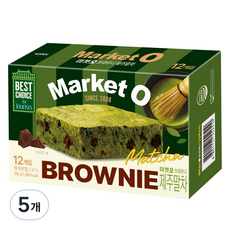 마켓오 브라우니 제주말차 12p, 240g, 5개
