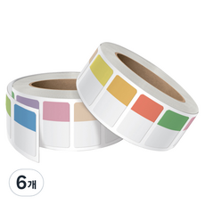 01 SEALS 可撕除12色迷你索引貼紙卷 R-32, 500入, 6個