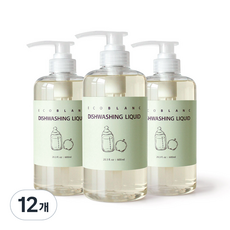 에코블랑 젖병 1종 주방세제, 12개, 600ml