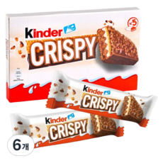 킨더 크리스피 초콜릿 바 5p, 6개, 170g