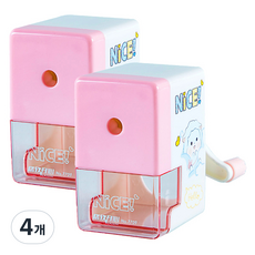 Cassini 市集感性 迷你削鉛筆機, 粉紅色, 4個