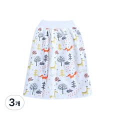 뿌뜨리아 여성 생리 샘 방지 패턴 생리 스커트 숲L, 1개입, 3개