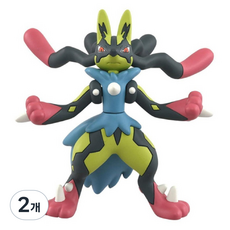 ACADEMY HOBBY MODEL KITS 寶可夢收藏 MM 黃色 Mega 劍盾版路卡利歐 寶可夢 Moncolle 公仔 S25044, 2個