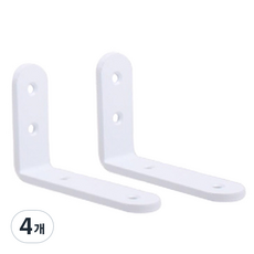 Choice Hardware簡約堅固置物架, 白色, 4個