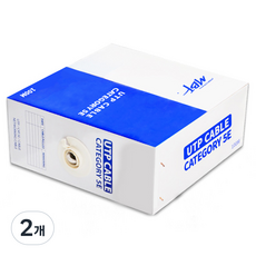 MYBESTFRIEND C5E100G CAT.5E UTP 網路線 MBF-C5E100G, 灰色, 2個, 100m