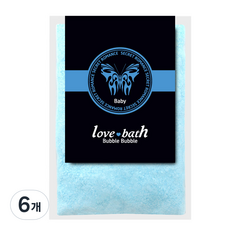 러브바스 버블 파우더 입욕제-베이비향-, 50g, 6개
