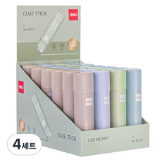 deLi 得力 玉米粉固體膠 24入組 小型 53274, 4套, 9g