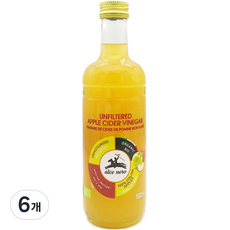 alce nero 尼諾 未過濾蘋果醋, 6個, 500ml