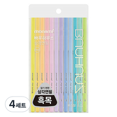 monAmi Bauhaus 粉彩三角鉛筆 B 12支, 48入, 黑木