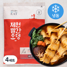 제천빨간오뎅 부산선진어묵꼬지 + 빨간어묵용소스 세트 (냉동), 488g, 4세트