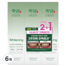 죽염 잇몸케어 화이트닝 치약, 120g, 6개