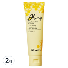 17아워즈 허니 모공 케어 팩 50ml, 2개, 1개입