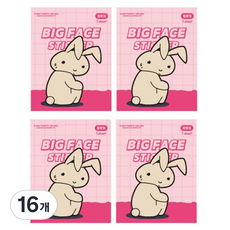 플라잉웨일즈 짱구는못말려 빅 페이스 스티커, 왕토끼, 16개