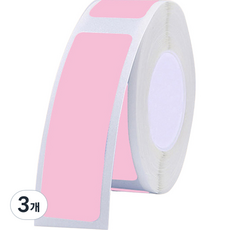 바라보고 라벨프린터 전용 12 x 40 mm 분리라벨 P12 핑크, 150칸, 3개