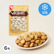 천일식품 미니 돈까스 (냉동), 1kg, 6개