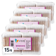 Woojin衛生產業 高級衛生棉花棒, 400入, 15個