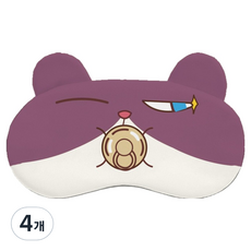 KODACHIEF 睡眠眼罩 KB13 可調節扣環束帶 19.5 x 9.5 cm, 4個