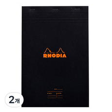 로디아 메모패드 미팅 블랙 n19 210 x 318 mm, 2개
