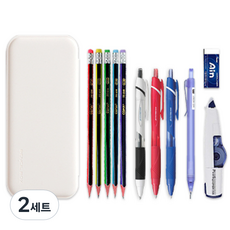 Dong-A PMS 鉛筆盒書寫工具 Jetstream SXN-150-05 禮品套裝, 白色, 2組
