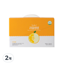 트루프루 리얼생생 유자를 통째로 담은 유자배차, 100ml, 15개입, 2개