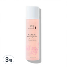 100% 퓨어 로즈 미셀라 클렌징워터, 210ml, 3개