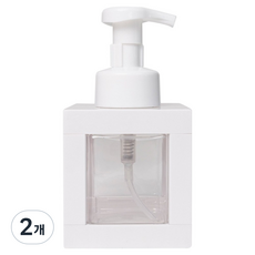 인블룸 깔끔한 주방세제 사각 디스펜서 거품형 350ml, 화이트, 2개