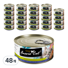 퍼시캣 전연령 캣 슈퍼 프리미엄 주식캔, 참치+실꼬리돔, 80g, 48개