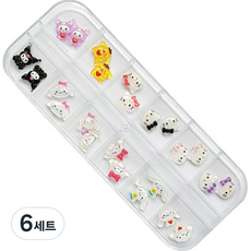 可愛美甲飾品組 KN-P1048, 混色, 6個