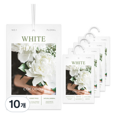 코코도르 퍼퓸 샤쉐 옷장 방향제 본품 L, 20g, 10개, 화이트플로랄