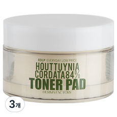 더마팩토리 EDLP 어성초 84% 토너패드 150ml, 30매입, 3개