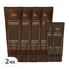 플루 바디밸런스 더 프리미엄 에디션 스크럽 180g x 4p + 50g x 2p 세트, 2세트
