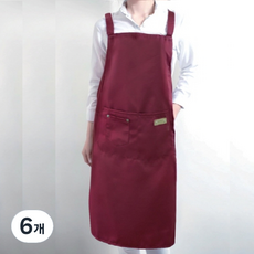 NUSIMBI 防水H型圍裙 大尺碼, 紅色, 6個