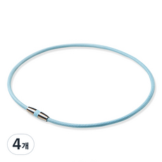 phiten 銀谷 磁性機能性項鍊 藍色 45cm, 4個