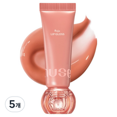 누즈 리쥬 립글로스, 5개, 01 우롱 피치