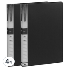 Heemang 希望文件 B4 透明文件夾 20頁 可補充內頁型, 黑色, 4個