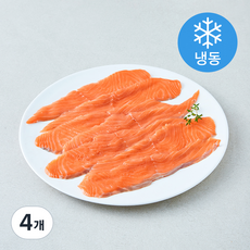 참나무 훈제연어 슬라이스 (냉동), 4개, 200g