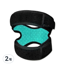 씨티 슬개골 밸트 보호대, 2개, 블랙