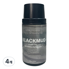 린제이 리네추럴 블랙머드 모델링팩 통 300g, 4개, 1개입