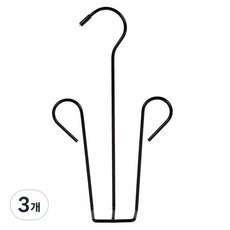 모나코올리브 앤틱 세로 걸이형 신발건조 랙, 블랙, 3개