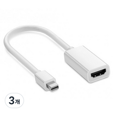 아모란나 mini DP to HDMI 변환 아답터 17cm, 3개
