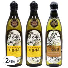 백설 카놀라유 2p + 쌀눈유, 2세트, 900ml
