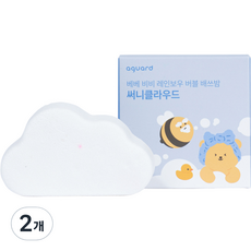 aguard 貝貝比比彩虹泡泡入浴球 雲朵造型, 120g, 2個