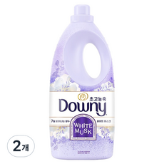Downy 7日綻放的香水超濃縮衣物柔軟精 白麝香香本品, 2L, 2個