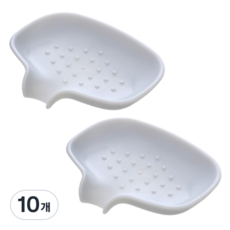 JO&J 矽膠肥皂架, 灰色, 10個