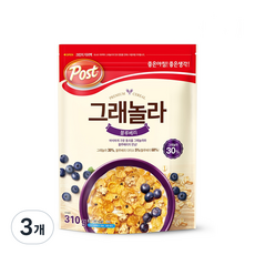 Post 東西 藍莓穀物麥片, 310g, 3個