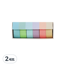 Happy J裝飾牆壁海報裝飾膠帶 1.5cm*2m 6種組, 2組, 混色