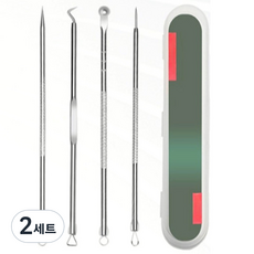 菲尼斯不鏽鋼黑頭粉刺夾4件組 A款, 2套, 單一顏色