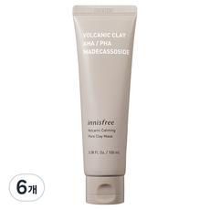 이니스프리 화산송이 카밍 모공 클레이 마스크 100ml, 1개입, 6개