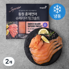 동원 노르웨이 훈제연어 슈페리어 핑크솔트 (냉동), 180g, 2개